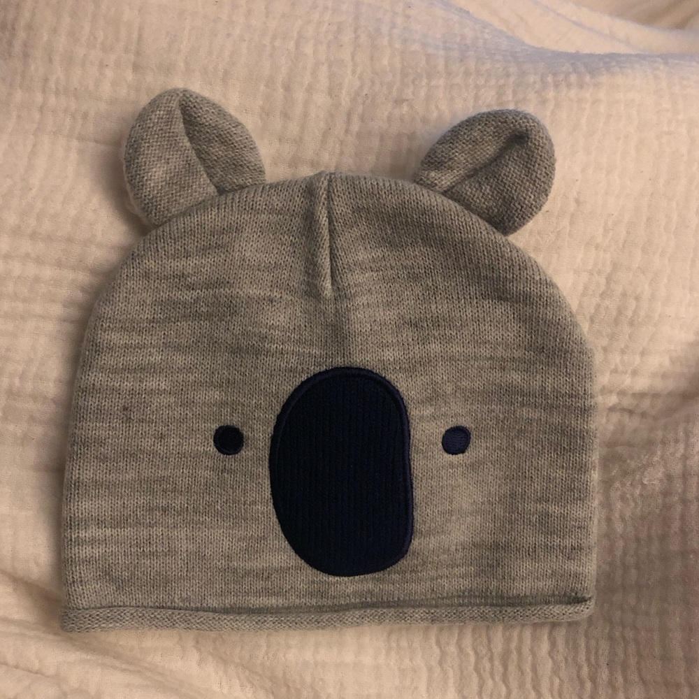 Cloud Island Koala Grey Baby Hat